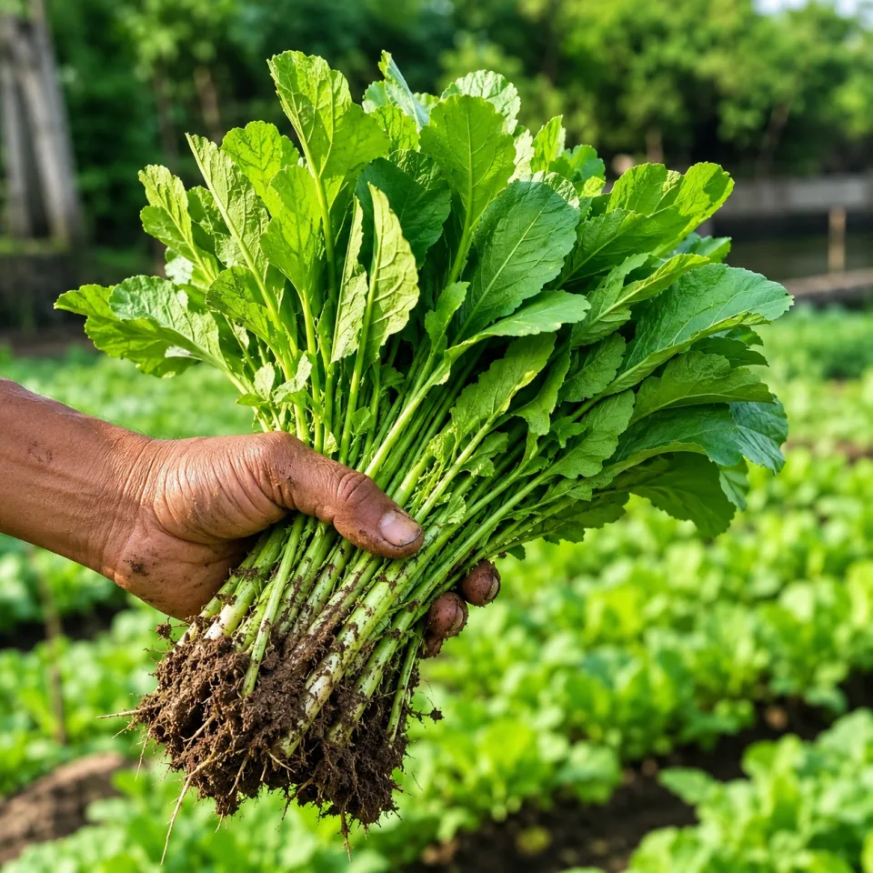 Vườn rau buổi sáng